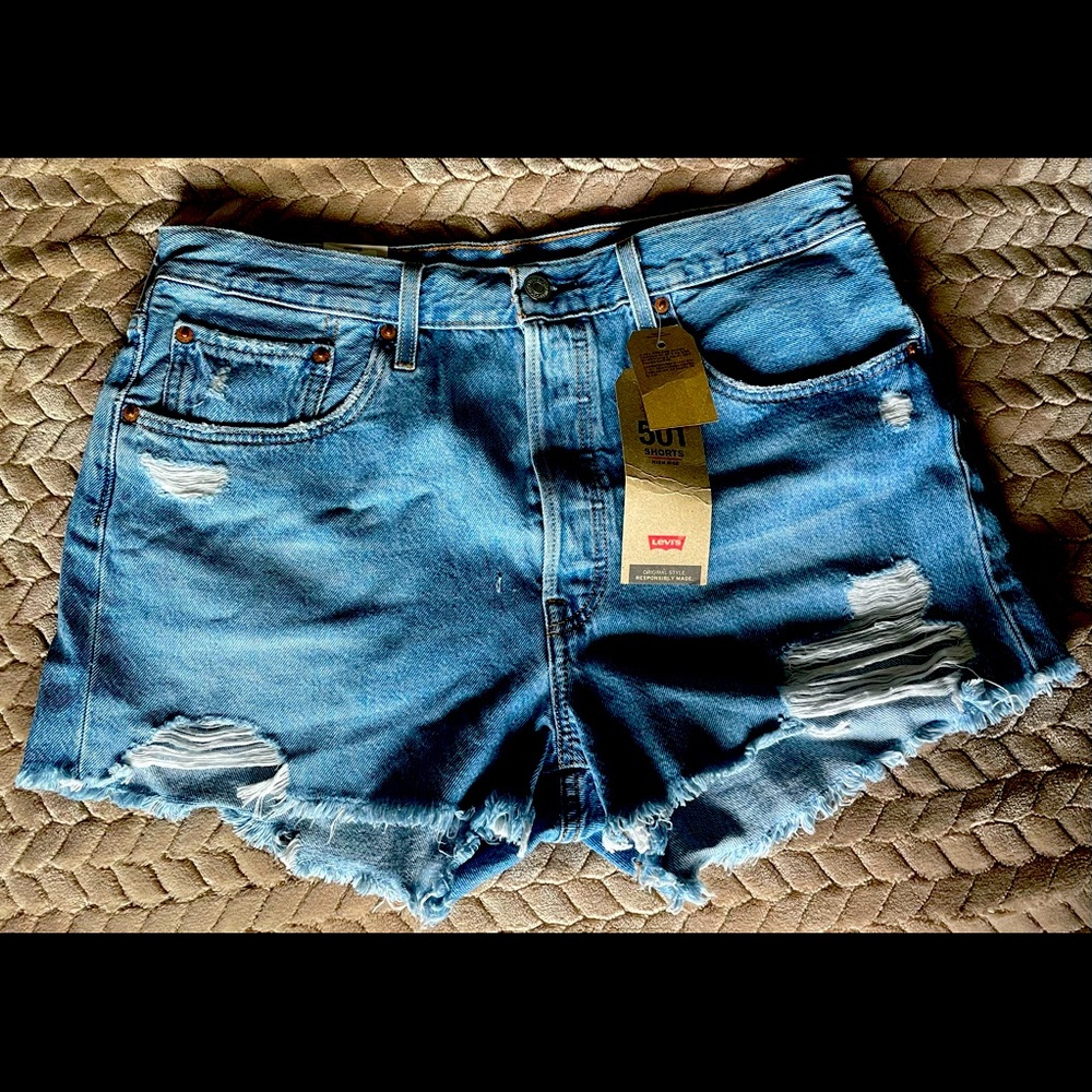 Levi's Women's 501 Original Shorts, Sansome Straggler, 32 (US 14)